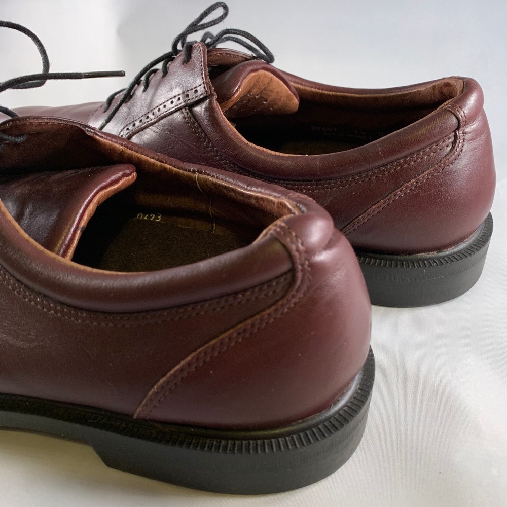 FLORSHEIM — Noble Brown Leather Derby Dress Shoes - Picture 6 of 8